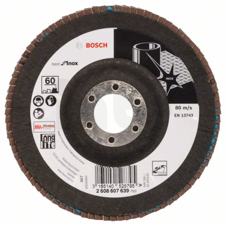BOSCH Lamelový brusný kotouč X581, Best for Inox 2608607639