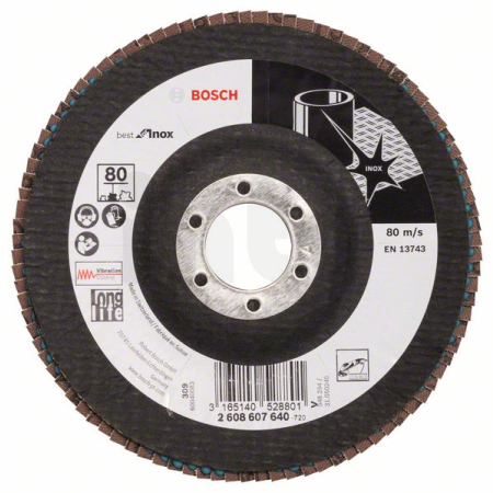 BOSCH Lamelový brusný kotouč X581, Best for Inox 2608607640