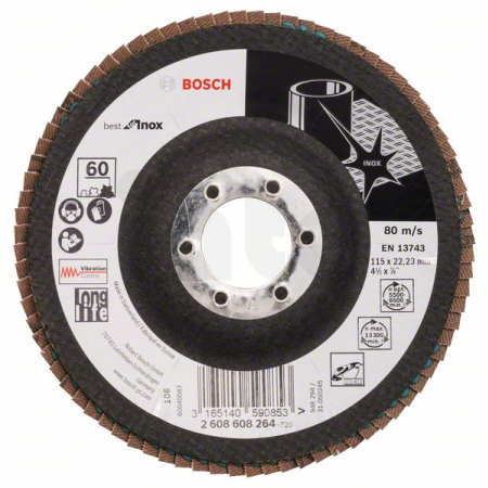 BOSCH Lamelový brusný kotouč X581, Best for Inox 2608608264