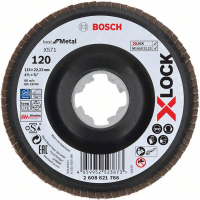 BOSCH Lamelové brusné kotouče Best for Metal systému X-LOCK, šikmá verze, plastový list, Ø 115 mm, G 120, X571, 1 kus 2608621766