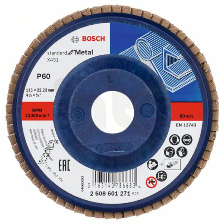 BOSCH Lamelový brusný kotouč X431, Standard for Metal 2608601271