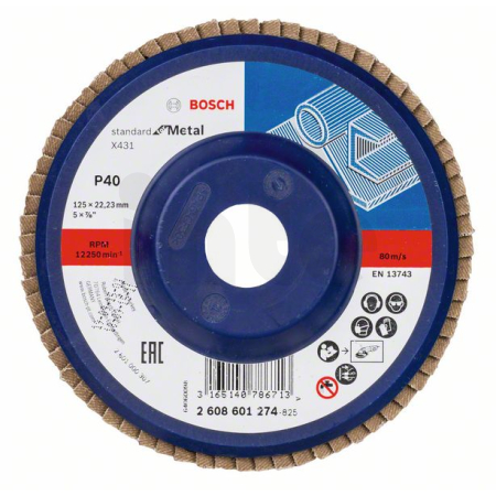 BOSCH Lamelový brusný kotouč X431, Standard for Metal 2608601274