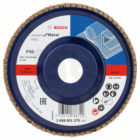 BOSCH Lamelový brusný kotouč X431, Standard for Metal 2608601275