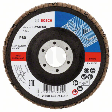 BOSCH Lamelový brusný kotouč X431, Standard for Metal 2608603714