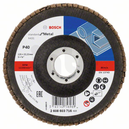 BOSCH Lamelový brusný kotouč X431, Standard for Metal 2608603716