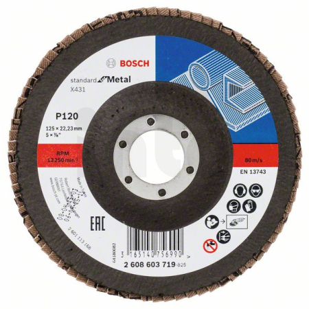 BOSCH Lamelový brusný kotouč X431, Standard for Metal 2608603719