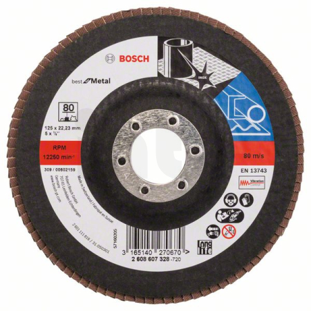BOSCH Lamelový brusný kotouč X571, Best for Metal 2608607328