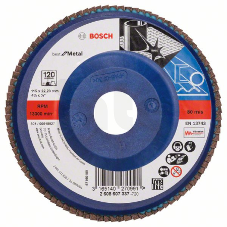 BOSCH Lamelový brusný kotouč X571, Best for Metal 2608607337