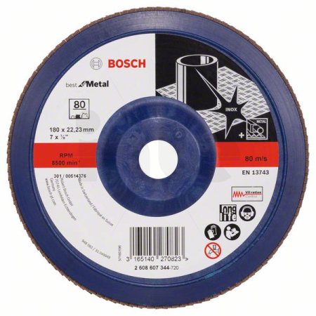 BOSCH Lamelový brusný kotouč X571, Best for Metal 2608607344
