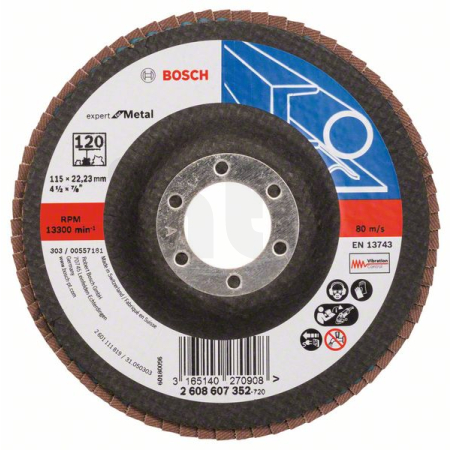 BOSCH Lamelový brusný kotouč X551, Expert for Metal 2608607352