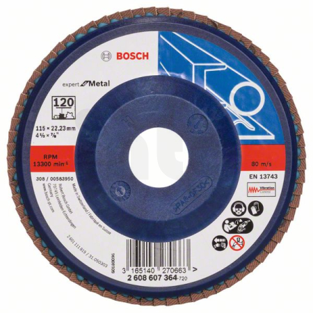 BOSCH Lamelový brusný kotouč X551, Expert for Metal 2608607364