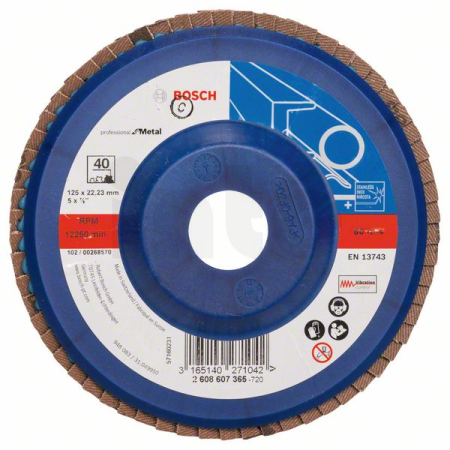 BOSCH Lamelový brusný kotouč X551, Expert for Metal 2608607365