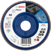 BOSCH Lamelový brusný kotouč X551, Expert for Metal 2608607366