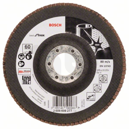 BOSCH Lamelový brusný kotouč X581, Best for Inox 2608608277