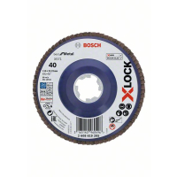 BOSCH Lamelové brusné kotouče Best for Metal systému X-LOCK, rovná verze, plastový list, Ø 115 mm, G 40, X571, 1 kus 2608619205