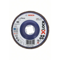 BOSCH Lamelové brusné kotouče Best for Metal systému X-LOCK, rovná verze, plastový list, Ø 115 mm, G 80, X571, 1 kus 2608619207