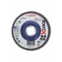 BOSCH Lamelové brusné kotouče Best for Metal systému X-LOCK, rovná verze, plastový list, Ø 125 mm, G 60, X571, 1 kus 2608619210