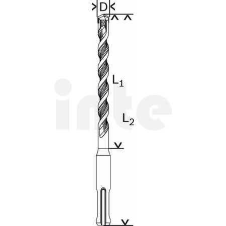 BOSCH Vrták do kladiv SDS plus-1 2608680258