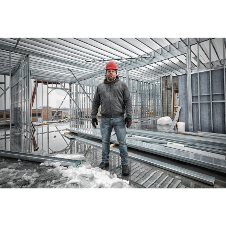 MILWAUKEE M12™ Šedá vyhřívaná mikina s kapucí 4933464352