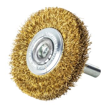 MILWAUKEE Kotoučový kartáč S6 70×12 mm, mosazný drát 0,2 mm – 3 ks 4932501710