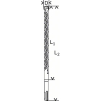 BOSCH Vrták do kladiv SDS plus-5 2608597124