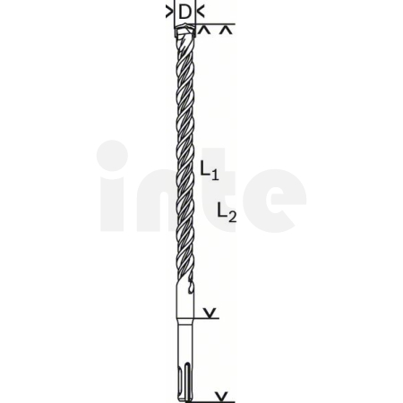 BOSCH Vrták do kladiv SDS plus-5 2608597126