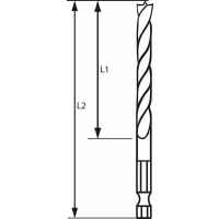 BOSCH Spirálový vrták do dřeva s šestihrannou stopkou 1/4" 2608595518