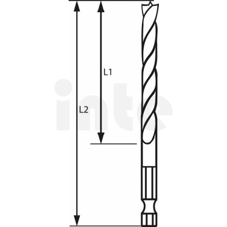 BOSCH Spirálový vrták do dřeva s šestihrannou stopkou 1/4" 2608595521