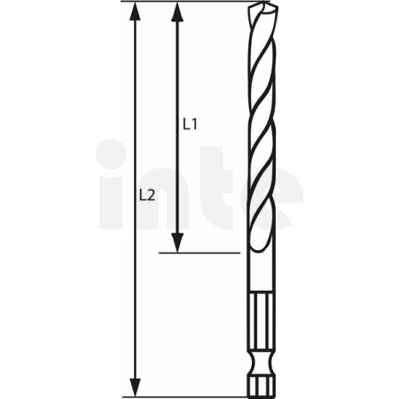 BOSCH Spirálový vrták s šestihrannou stopkou HSS 2,0 mm 2608577045