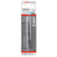 BOSCH Spirálový vrták s šestihrannou stopkou HSS 2,5 mm 2608577047
