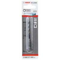 BOSCH Spirálový vrták s šestihrannou stopkou HSS 3,3 mm 2608577050