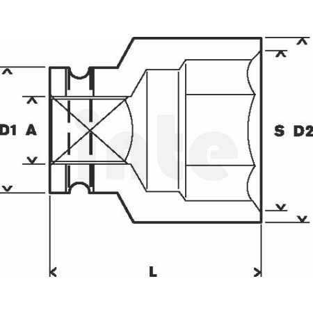 BOSCH Nástrčný klíč 36 mm, 62 mm, 54 mm, M 24, 56,5 mm 1608557054