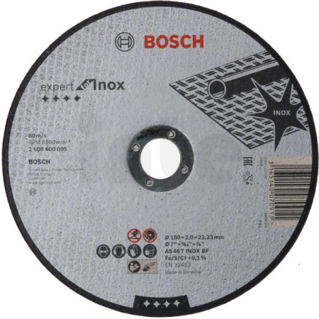BOSCH Dělicí kotouč rovný Expert for Inox 2608600095