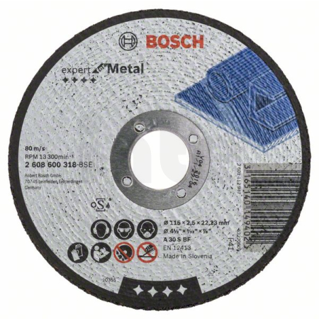 BOSCH Dělicí kotouč rovný Expert for Metal 2608600318