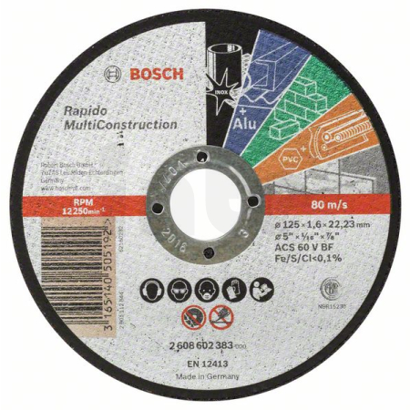 BOSCH Dělicí kotouč rovný Rapido Multi Construction 2608602383