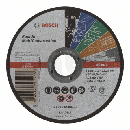 BOSCH Dělicí kotouč rovný Rapido Multi Construction 2608602385