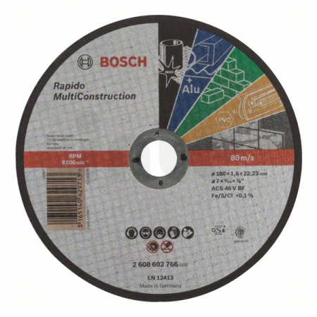 BOSCH Dělicí kotouč rovný Rapido Multi Construction 2608602766