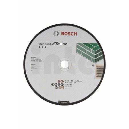 BOSCH Dělicí kotouč rovný Standard for Stone 2608603180