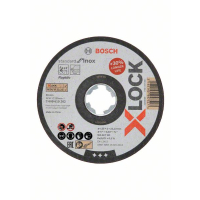 BOSCH Plochý řezný kotouč Standard for Inox systému X-LOCK, 125×1×22,23 mm 2608619262