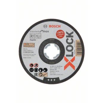 BOSCH Řezací kotouč PRO Stainless Steel and Metal, 125 × 1 × 22,23 mm, X-Lock, rovný 2608619262