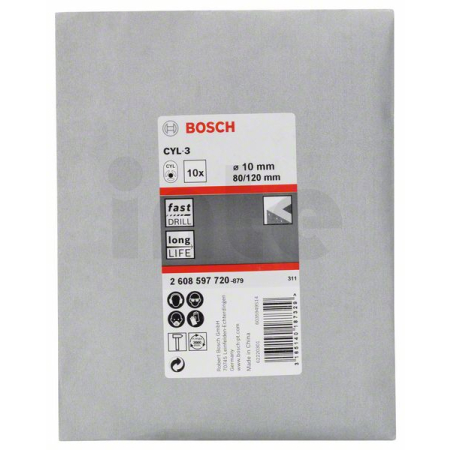 BOSCH Vrták do betonu CYL-3, 10 ks 2608597720