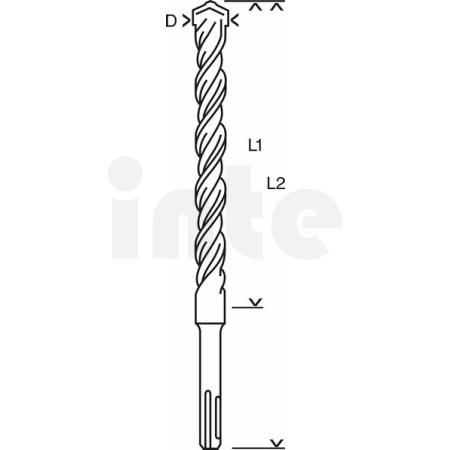 BOSCH Vrták do kladiv SDS plus-3 2608831032