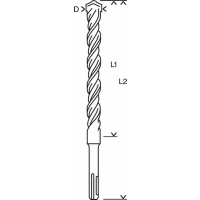 BOSCH Vrták do kladiv SDS plus-3 2608831037