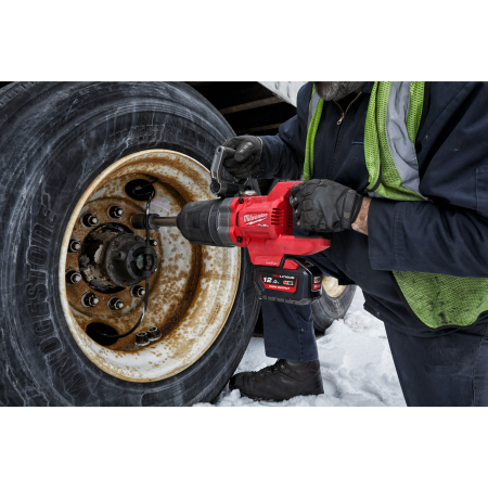 MILWAUKEE M18 ONEFHIWF1D M18 FUEL™ ONE-KEY™ 1″ rázový utahovák D-rukojeť, pojistný kroužek a prodloužené vřeteno 4933471756