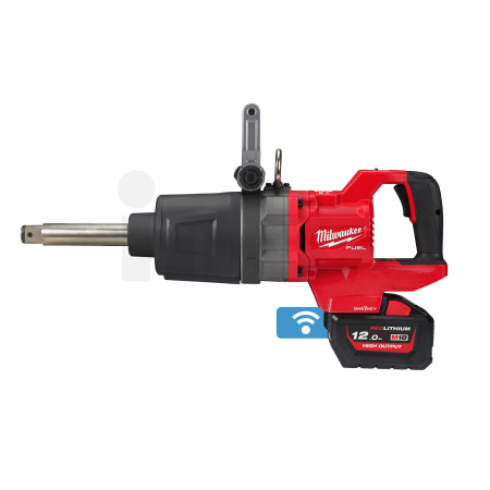 MILWAUKEE M18 ONEFHIWF1D M18 FUEL™ ONE-KEY™ 1″ rázový utahovák D-rukojeť, pojistný kroužek a prodloužené vřeteno 4933471756