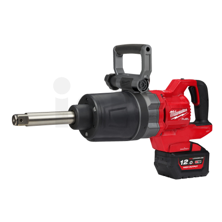 MILWAUKEE M18 ONEFHIWF1D M18 FUEL™ ONE-KEY™ 1″ rázový utahovák D-rukojeť, pojistný kroužek a prodloužené vřeteno 4933471756