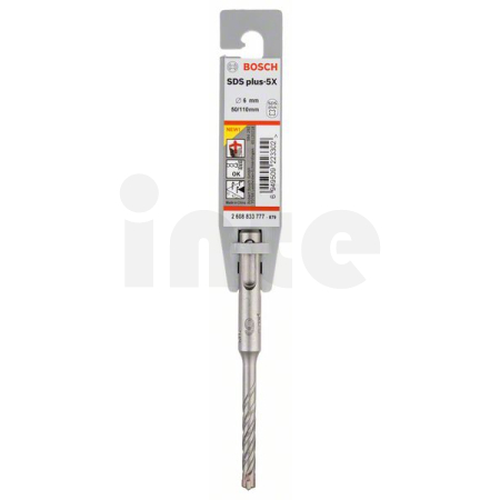 BOSCH - Vrták do kladiv SDS-plus-5X 6 x 50 x 110 mm 2608833777