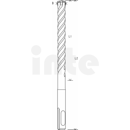 BOSCH Vrták do kladiv SDS plus-5X 2608833817