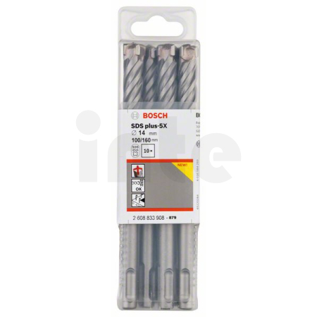 BOSCH Vrták do kladiv SDS plus-5X, 10 ks 2608833908