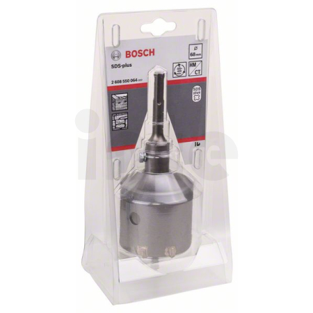 BOSCH Sada dutých vrtacích korunek SDS plus 68 mm, 3 kusy 2608550064